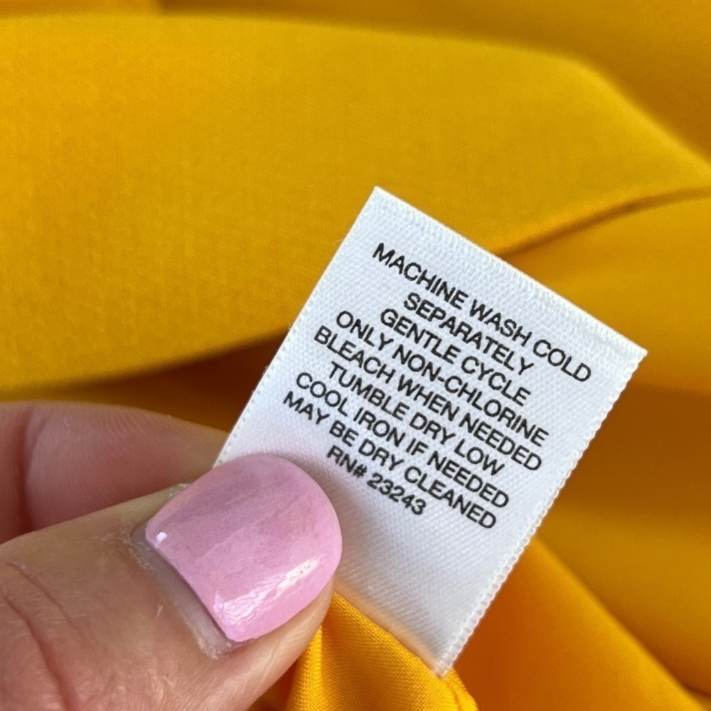 Gabrielle Union NYC Gold Yellow Sheath Midi Dress Size 4 - Picture 12 of 14